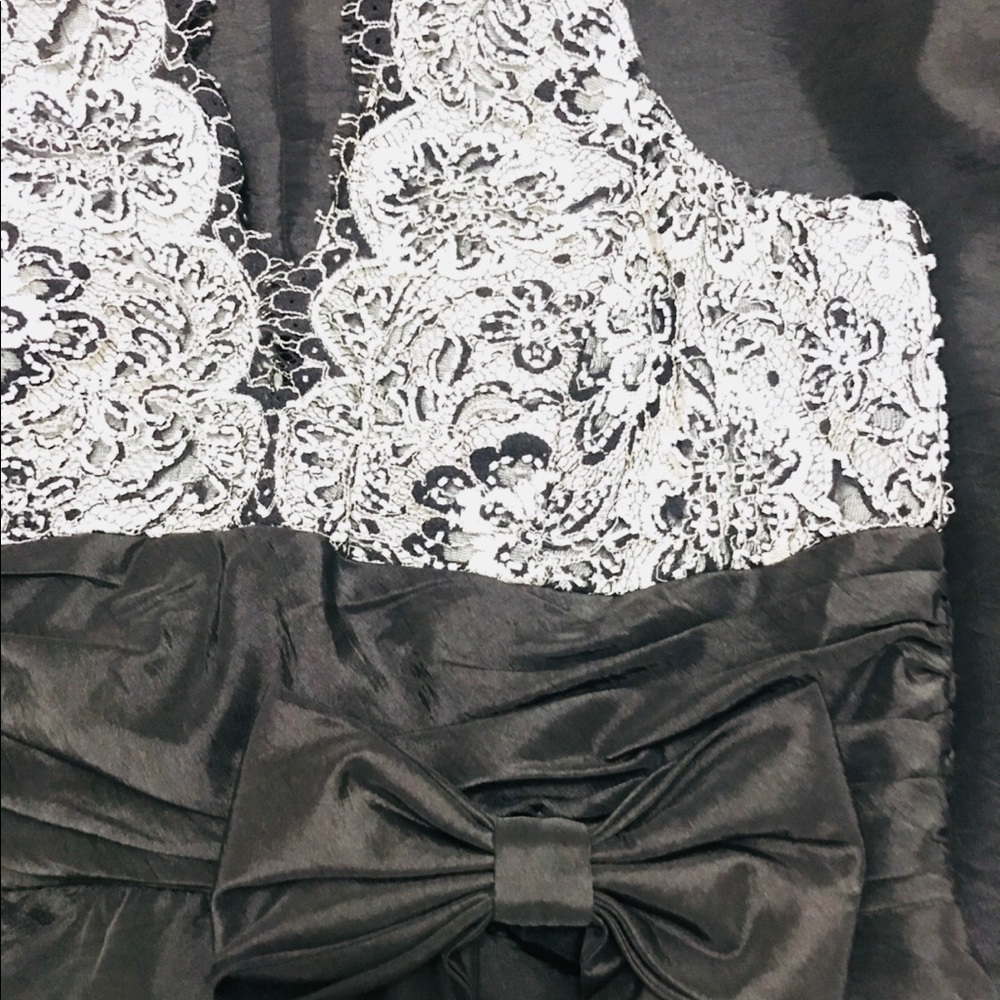 JS Boutique black and white lace cocktail dress 14 - Picture 2 of 8